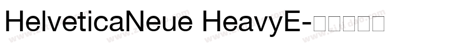 HelveticaNeue HeavyE字体转换